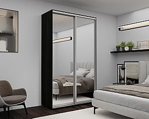 Шкаф-купе Nex Home Зеркало Карбон (Черный) 140x60x240 см