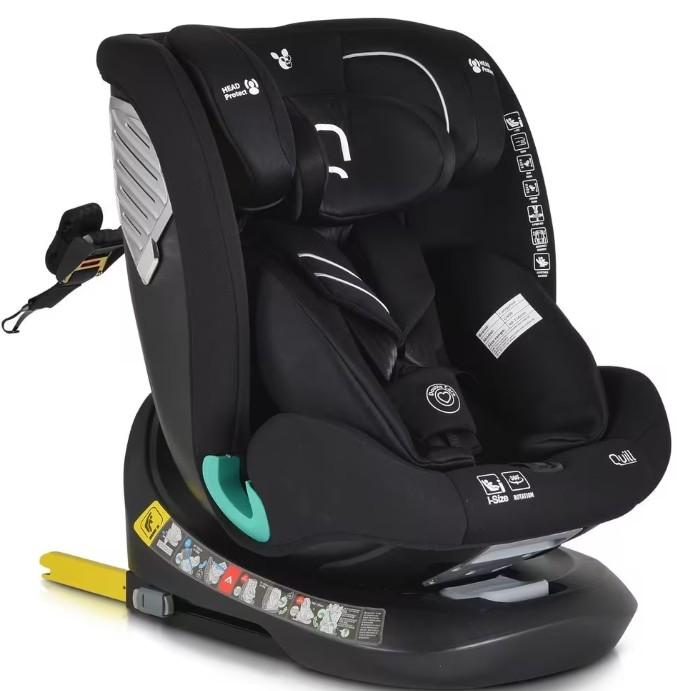 Scaun auto copii Cangaroo QUILL I-SIZE BLACK