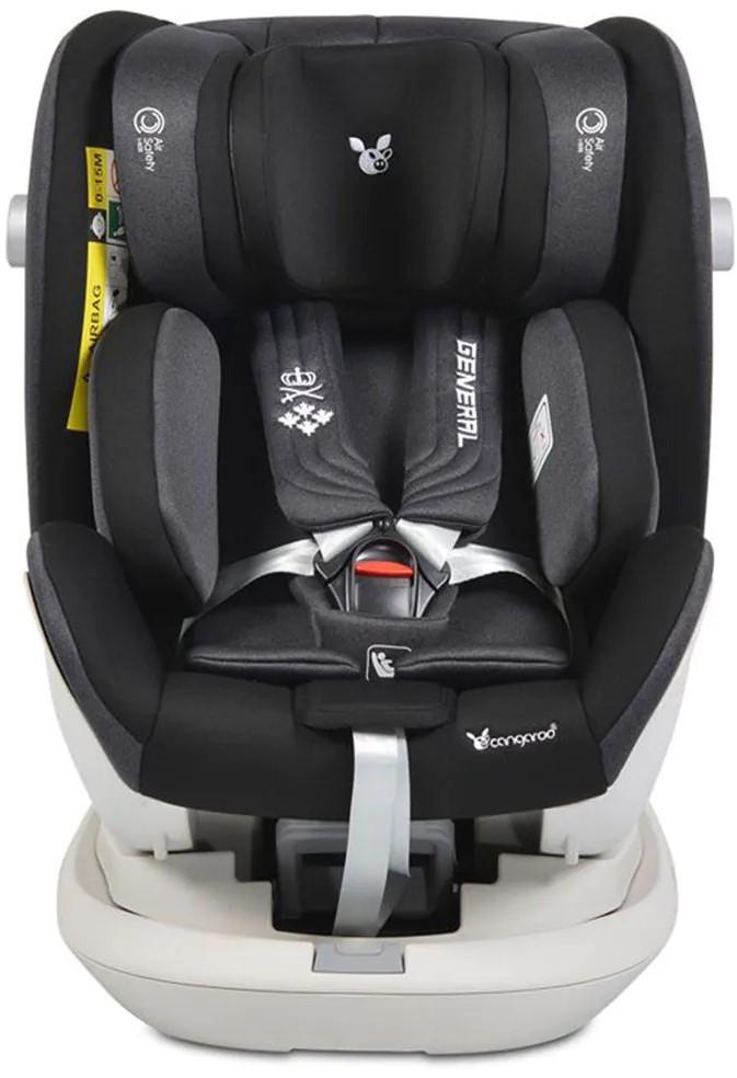 Scaun auto copii Cangaroo General Black Isofix