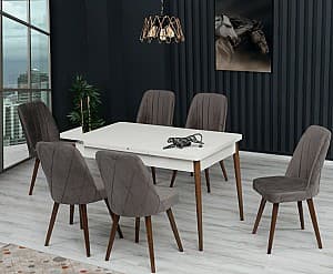 Set de masa si scaune Kelebek ES-628 (6 scaune)