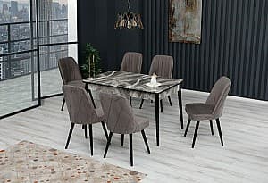 Set de masa si scaune Kelebek ES-608 (6 scaune)