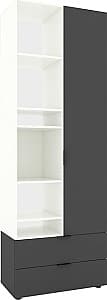 Dulap Nex Home A001L Alb/Antracit (Gri)