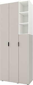 Dulap Nex Home A003R Alb/Cashmere (Bej)