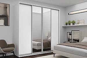 Шкаф-купе Nex Home 2 Зеркало + 2 ДПС Белый 300x60x240 см