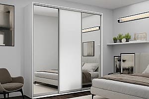 Шкаф-купе Nex Home 2 Зеркало + 1 ДПС Белый 240x60x240 см