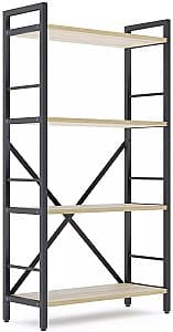 Стеллаж Nex Loft Антрацит (Серый)/Дуб Артизан (Коричневый) 4 полки