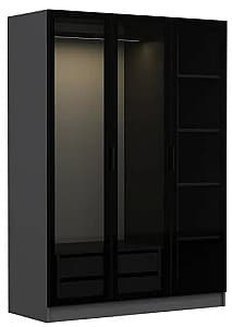 Dulap Trendy Kale 2271 Antracit Negru