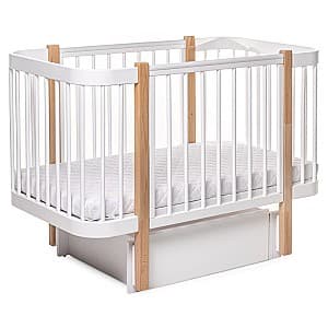 Детская кроватка Eucalyptus Karol Plus (DS-903) Белая/Дерево