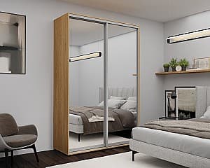 Шкаф-купе Nex Home Зеркало Сонома (Бежевый) 160x60x220 см