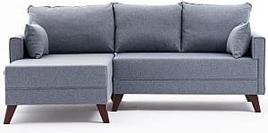 Canapea coltar Trendy Bella Soft Stanga Albastru