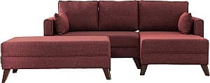 Угловой диван Trendy Bella Правый 2 Бордовый Красный