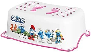 Inaltator baie copii Maltex The Smurfs White/Pink