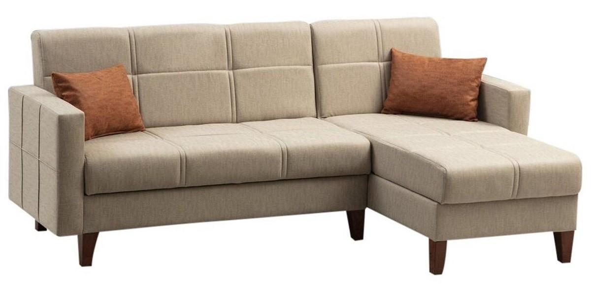 Canapea coltar Trendy Polya Dreapta Bej