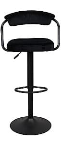 Scaun de bar DP SB-31 Catifea Black+Black Leg