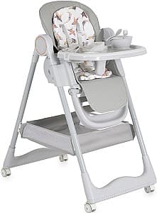 Стул для кормления с регулировкой по высоте Moni Surprise Grey