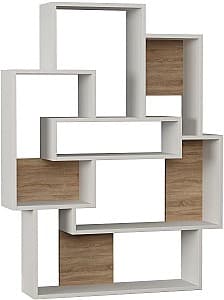 Etajera Trendy Barce Alb/Stejar (Maro)