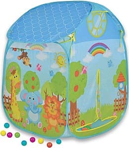 Cort pentru copii Moni Zoo Game cu 50 bile Blue