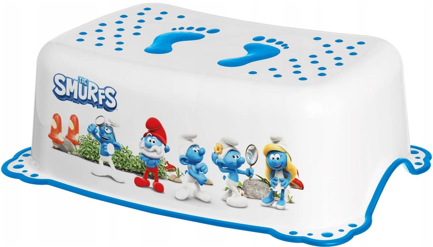 Подставка-ступенька для ванной Maltex The Smurfs White/Blue