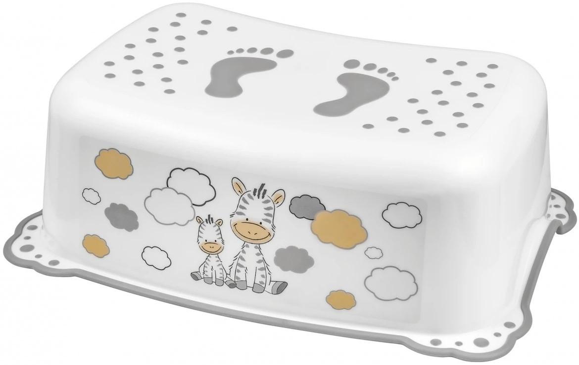 Подставка-ступенька для ванной Maltex Zebra White/Grey