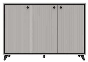 Комод Yasen Тина 3Д Кашемир (Бежевый) / Черный