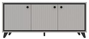 Тумба под телевизор Yasen Тина 3Д Кашемир (Бежевый) / Черный