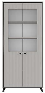 Шкаф витрина Yasen Тина 2Д Кашемир (Бежевый) / Черный