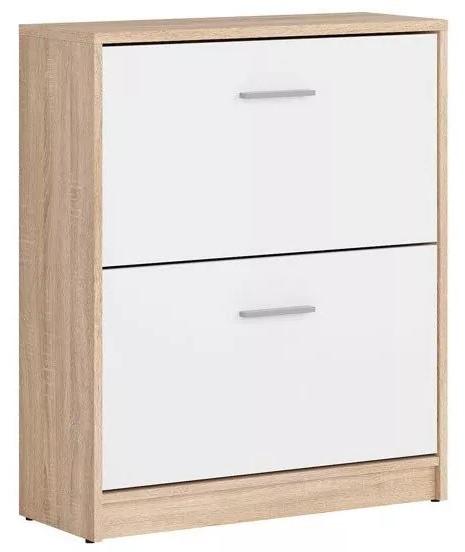 Dulap pentru incaltaminte Yasen Nepo SFB2K Stejar Sonoma/Niphea Alba