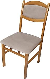 Деревянный стул Viitorul SM Дуб Светлый / Кабрио Бежевый