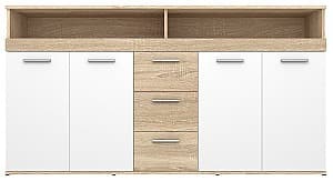 Комод Yasen Леос Дуб Сонома / Нифеа Альба (Белый)