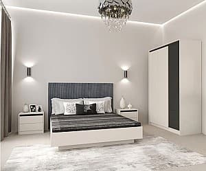 Спальня Yasen Монако №2 (с подъемным механизмом) Кашемир (Бежевый) / Элегантный Серый Софттач