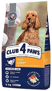Hrana uscata pentru caini Club4Paws Adult Light Medium/Large Breeds 5kg