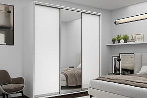 Шкаф-купе Nex Home 1 Зеркало + 2 ДСП Белый