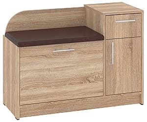 Dulap pentru incaltaminte Pehotin B-3 Stejar Sonoma/Maro