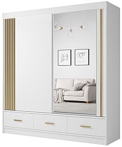 Шкаф-купе Фадоме Canada CA 25-20 Белый / Золотой