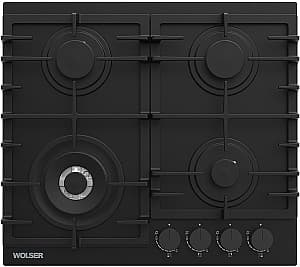 Варочная панель газовая Wolser WL-BRD 6406 Black Matt Glass