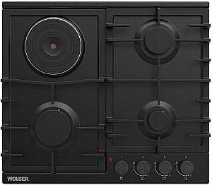 Plita incorporabila combinata Wolser WL-BRD 603G1EL Black EN FFD