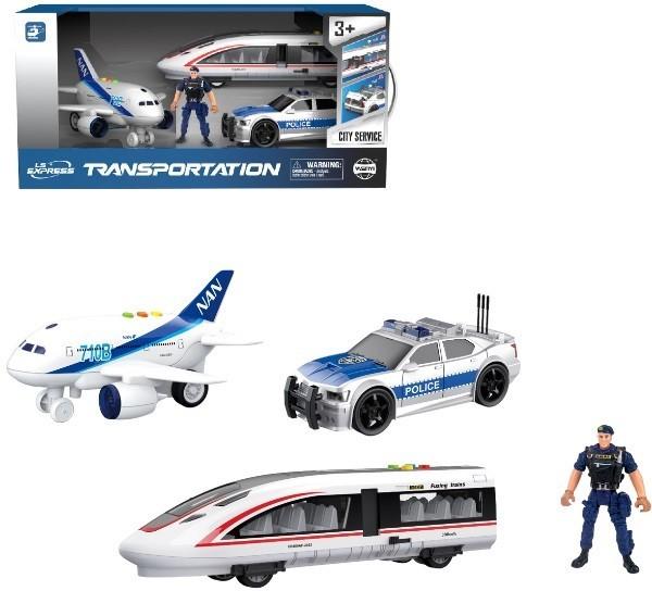 Спецтехника Wenyi Инерционный набор полицейской техники WY500-3