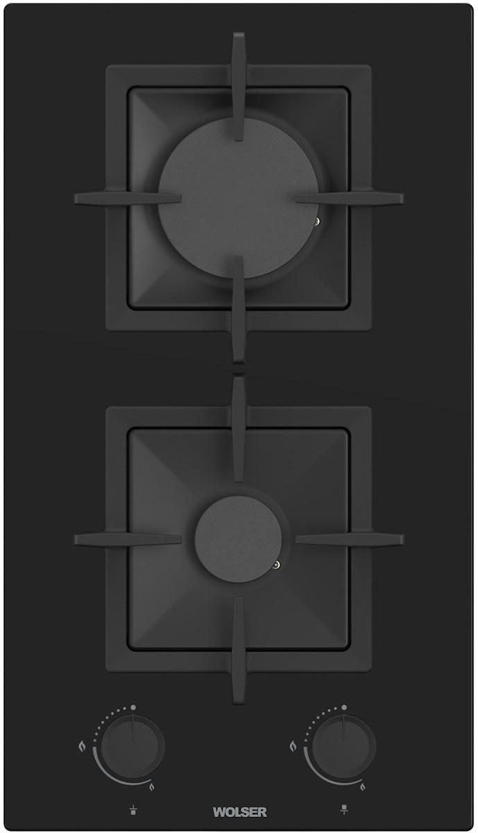 Варочная панель газовая Wolser WL-F 3001 Black GL FFD