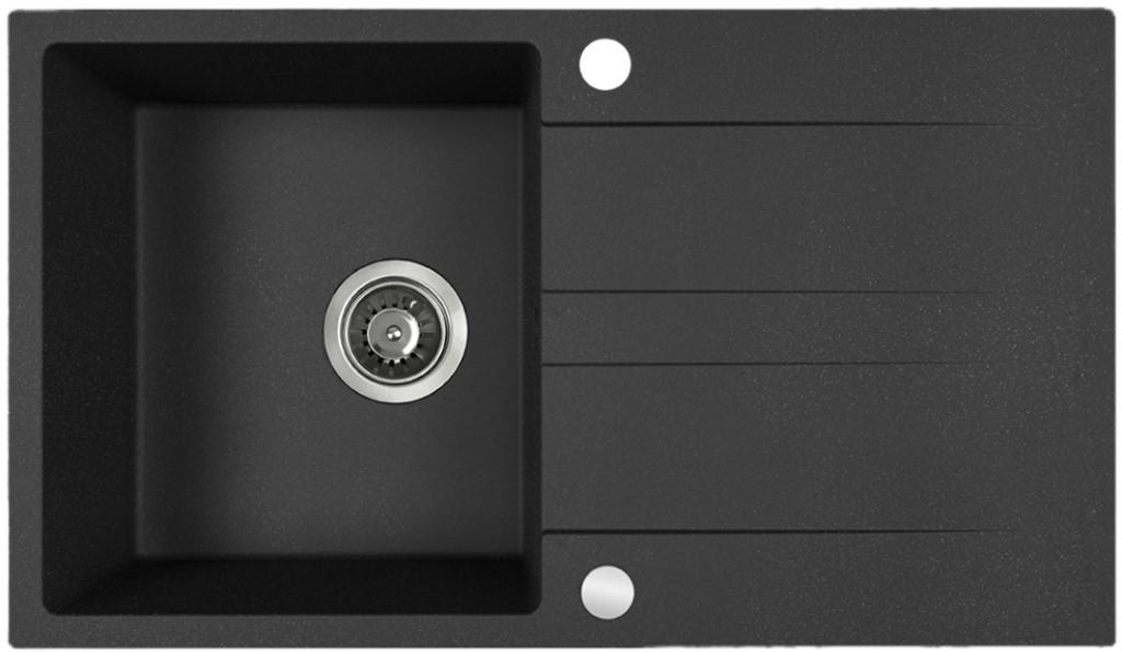 Кухонная мойка Backer NONA WING BLACK 760x440