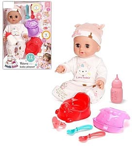 Кукла Essa Toys Говорящий пупсик c аксессуарами в розовом костюмчике (WZB901-5)