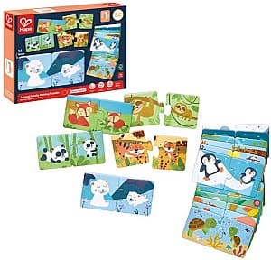 Puzzle Hape Potrivește perechea – Animale și pui