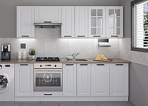 Set mobila bucatarie Yasen Scandi 2.4 m Alb