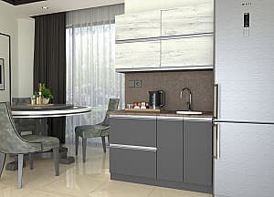 Set mobila bucatarie Yasen Madera 1.2 m (dulap sub chiuvetă) Stejar Kraft Alb / Grafit Gri