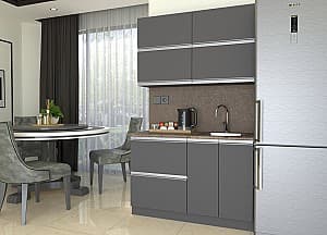 Set mobila bucatarie Yasen Madera 1.2 m (dulap sub chiuvetă) Grafit Gri