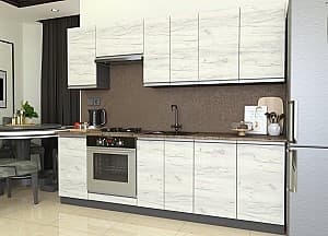 Set mobila bucatarie Yasen Madera 2.4 m Stejar Kraft Alb