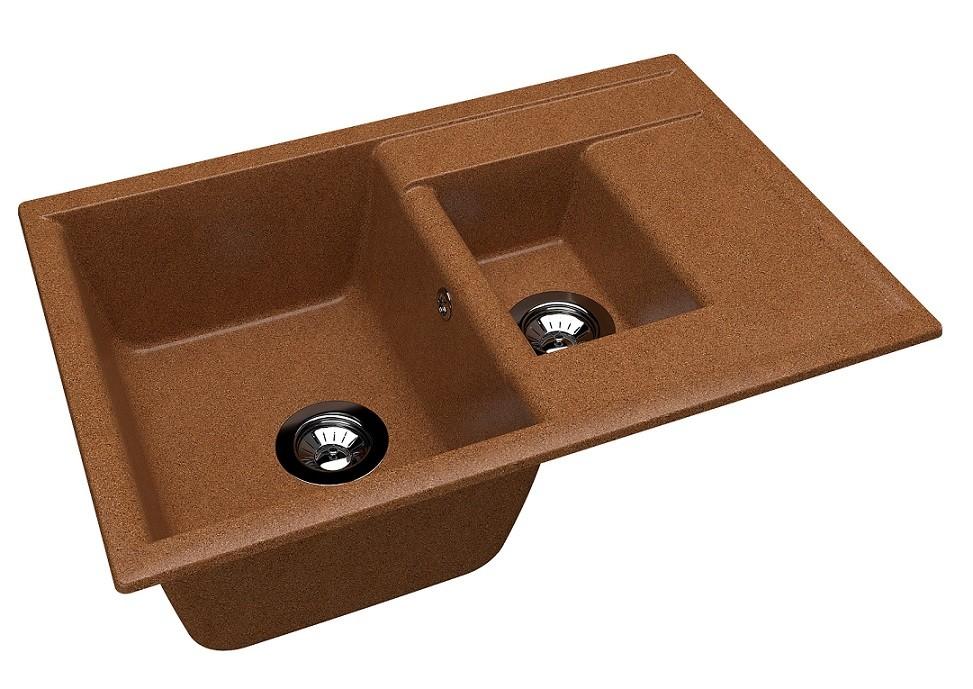 Chiuveta de bucatarie Dr. Gans Astra 760х510х217 Brun/Terracota