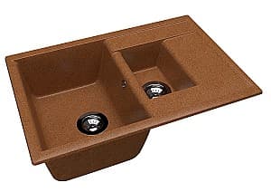 Chiuveta Dr. Gans Astra 760х510х217 Brun/Terracota