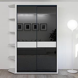 Dulap-cupe Bayro Murano 140x230x60 Alb