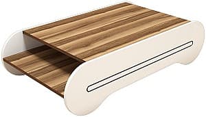 Masuta de cafea, reviste Trendy Cool Nuc (Maro)/Alb