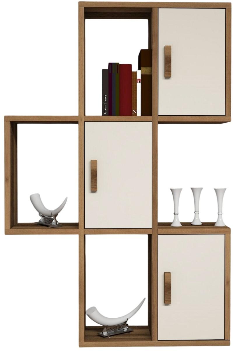 Полка на стену Trendy Flora Орех (Коричневый)/Крем